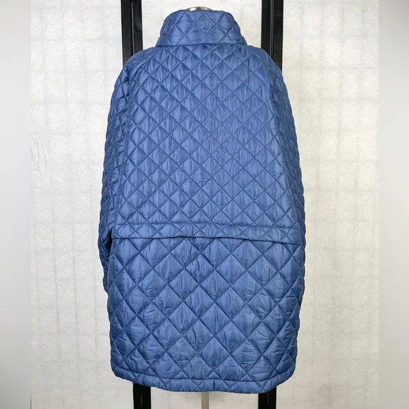 Blue Quilted Kids Jacket. 3X - Picture 2 of 7